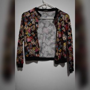 Cute korean inspired comic jacket (like new!)